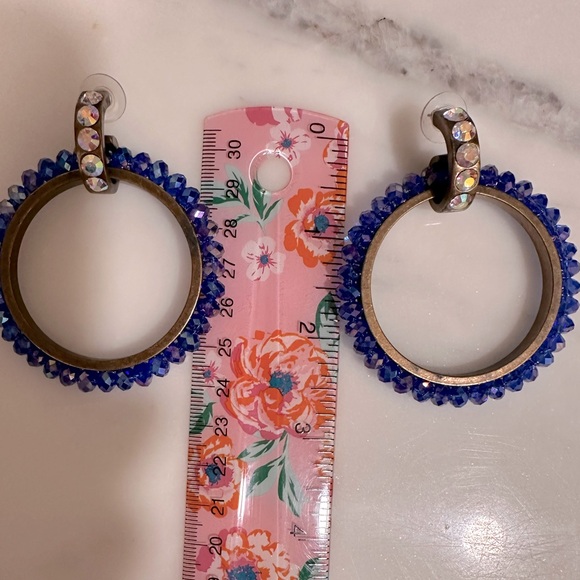 Betsey Johnson Jewelry - Betsey Johnson huge hoop earrings